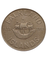 Ilhas Falkland 50 pence 1983 - 150º aniversário - Domínio britânico