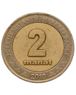 Turcomenistão 2 Manat 2010 