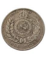 Brasil 1000 Réis 1888 - Prata