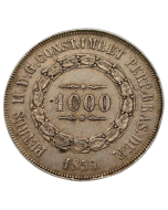 Brasil 1000 Réis 1859 - Prata