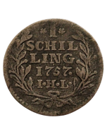 Hamburgo 1 shilling 1757 - Prata