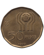 Argentina 50 Pesos 1977 - Copa do Mundo da FIFA 