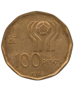  Argentina 100 Pesos 1978 - Copa do Mundo da FIFA