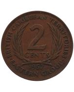 Caribe Oriental 2 Cents 1957