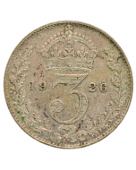 Reino Unido 3 Pence 1926 - Prata