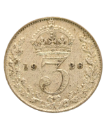 Reino Unido 3 Pence 1926 - Prata