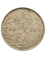 Reino Unido 3 Pence 1925 - Prata