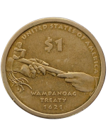 Estados Unidos 1 Dólar 2011 - Tratado de Wampanoag