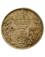 Reino Unido 3 Pence 1922 - Prata