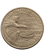 Estados Unidos da América ¼ dólar 2021 P - George Washington - Cruzando o Delaware