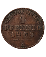 Principado de Reuss-Greiz 1 Pfennig 1868