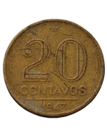 Brasil 20 Centavos 1947 - (7 perna curta)