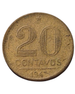 Brasil 20 Centavos 1947 - (7 perna curta)