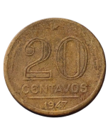 Brasil 20 Centavos 1947 - (7 perna curta)