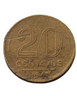 Brasil 20 Centavos 1947 - (7 perna curta)