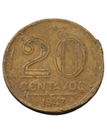 Brasil 20 Centavos 1947 - (7 perna curta)