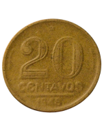 Brasil 20 Centavos 1948 - Vargas 