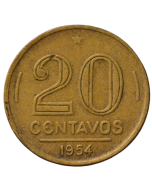 Brasil 20 Centavos 1954 - Inclinado