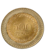 Colômbia 500 Pesos 2021 - Sapo de Cristal