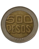 Colômbia 500 Pesos 2002 - Árvore Sagrada de Guacarí