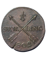 Suécia ¼ Skiling 1802