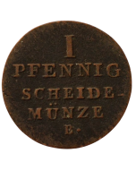 Reino de Hannover 1 pfennig 1829 B