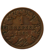 Nassau 1 Kreuzer 1863