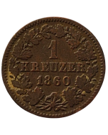 Nassau 1 Kreuzer 1860