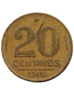 Brasil 20 Centavos 1946 - Reverso Inclinado