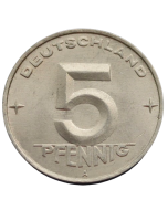 Alemanha Oriental (DDR)  5 Pfennig 1952 A