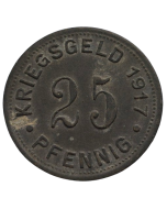 Cidade de Münster em Westfalen 25 Pfennig 1917