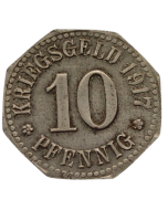 Cidade de Wiesbaden 10 Pfennig 1917