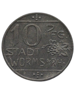 Cidade de Worms 10 Pfennig 1918