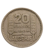 Argélia 20 Francos 1949