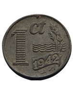 Holanda 1 Cent 1942 - Ocupação Alemã