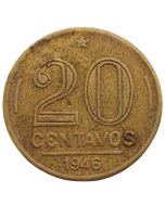 Brasil 20 Centavos 1946 - Reverso Inclinado