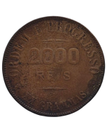 Brasil 2000 Réis 1907 - Prata