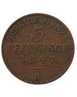 Principado de Lippe 3 Pfennig 1847