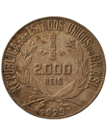 Brasil 2000 Réis 1929 - Mocinha (Prata)