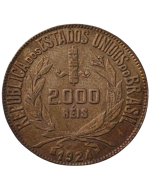 Brasil 2000 Réis 1924 - Mocinha (Prata)