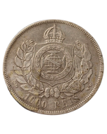 Brasil 1000 Réis 1869 - Prata