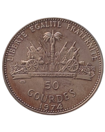 Haiti 50 Gourdes1974 - Olimpíada de Innsbruck-Montreal de 1976 - Prata