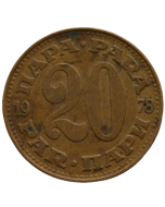 Iugoslávia 20 para 1978