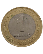 Turcomenistão 1 Manat 2010 