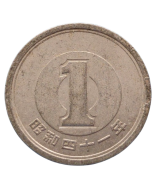 Japão 1 Iene 1966