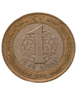 Turquia 1 Turk Lira 2009