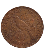 Nova Zelândia 1 Penny 1964