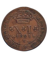 Brasil 40 réis 1821 R - 52 Pérolas