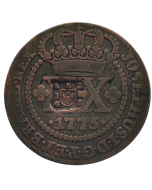 Brasil 20 réis 1775 - Com escudete