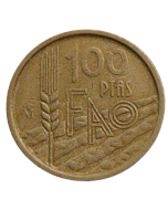 Espanha 100 Pesetas 1995 FAO